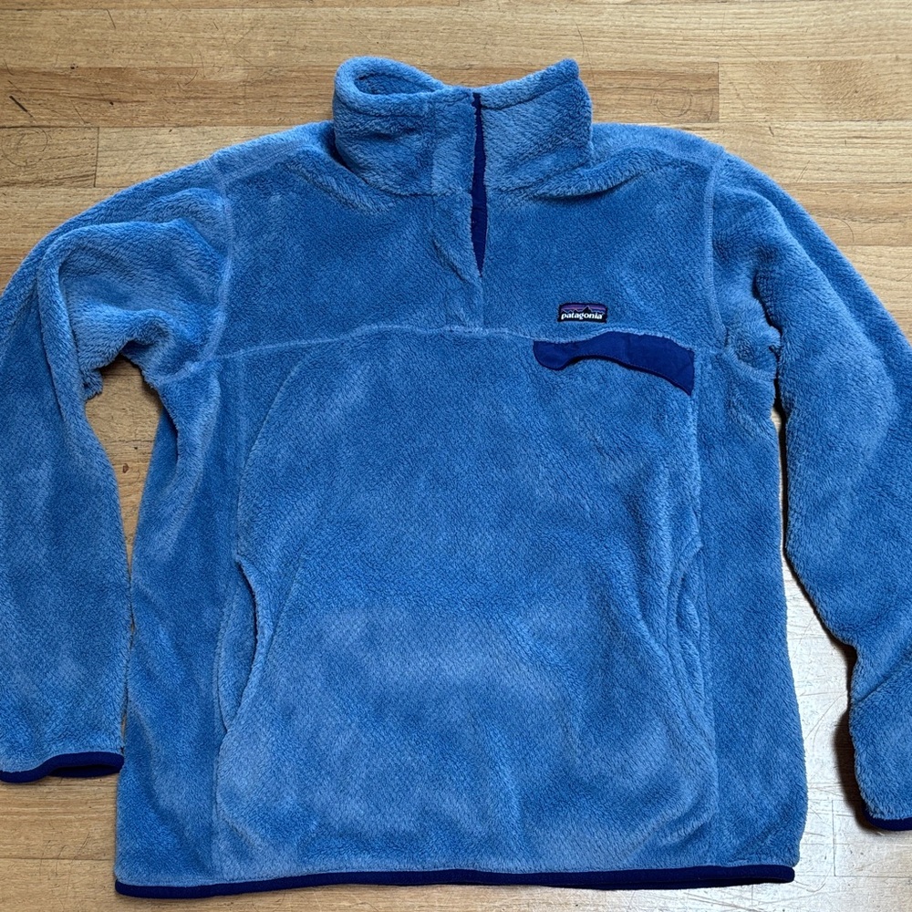 Patagonia Women's Blue Fleece Pullover Top L